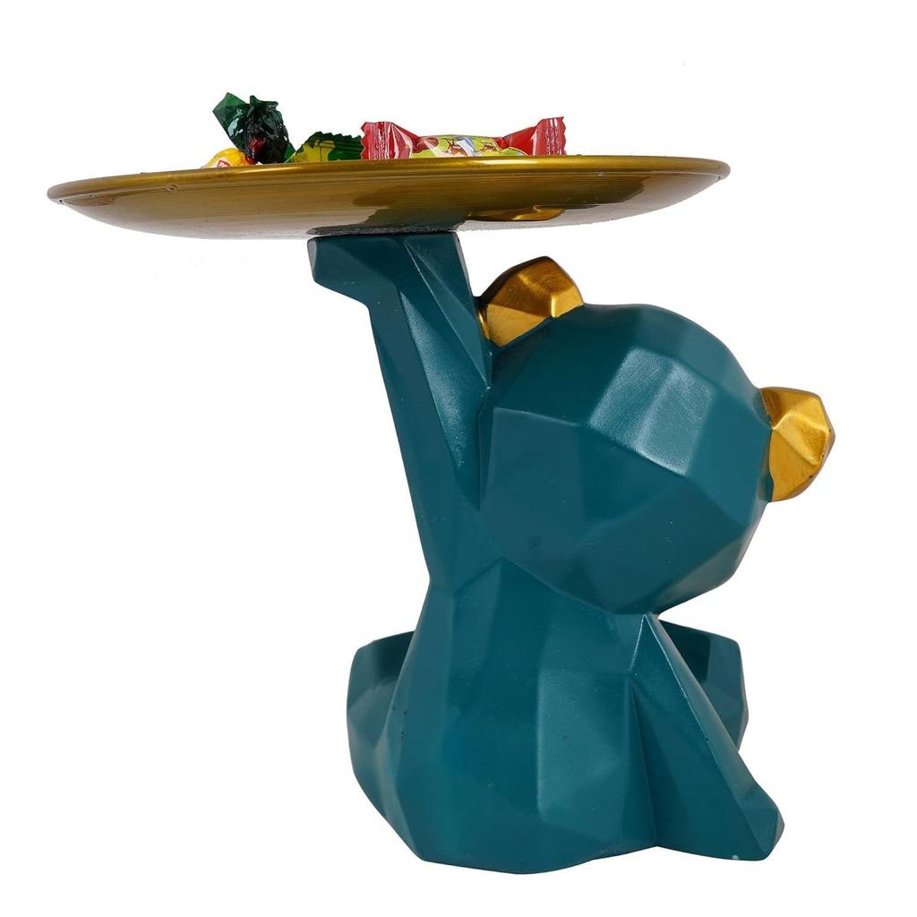 Cool Dog Showpiece Platter Dog Showpiece for Home Decor Showpiece | Kitchen Decorative Item (Multicolor)