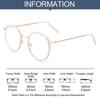 Transparent Computer Glasses Frame Women Men Anti Blue Light Round Eyewear Blocking Glasses Optical Spectacle Eyeglass