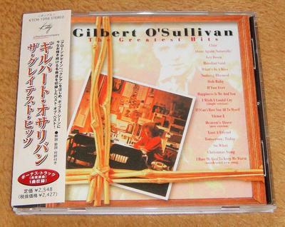 CD GILBERT O'SULLIVAN - The Greatest Hits KTCM1098 Kitty Records 1998 Japan Pop Gebruikt