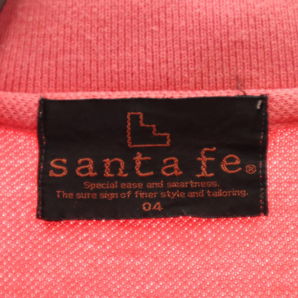 Santa Fe 90s Made In Japan Old Short Sleeve Polo Shirt 4 Red Series Men's Used