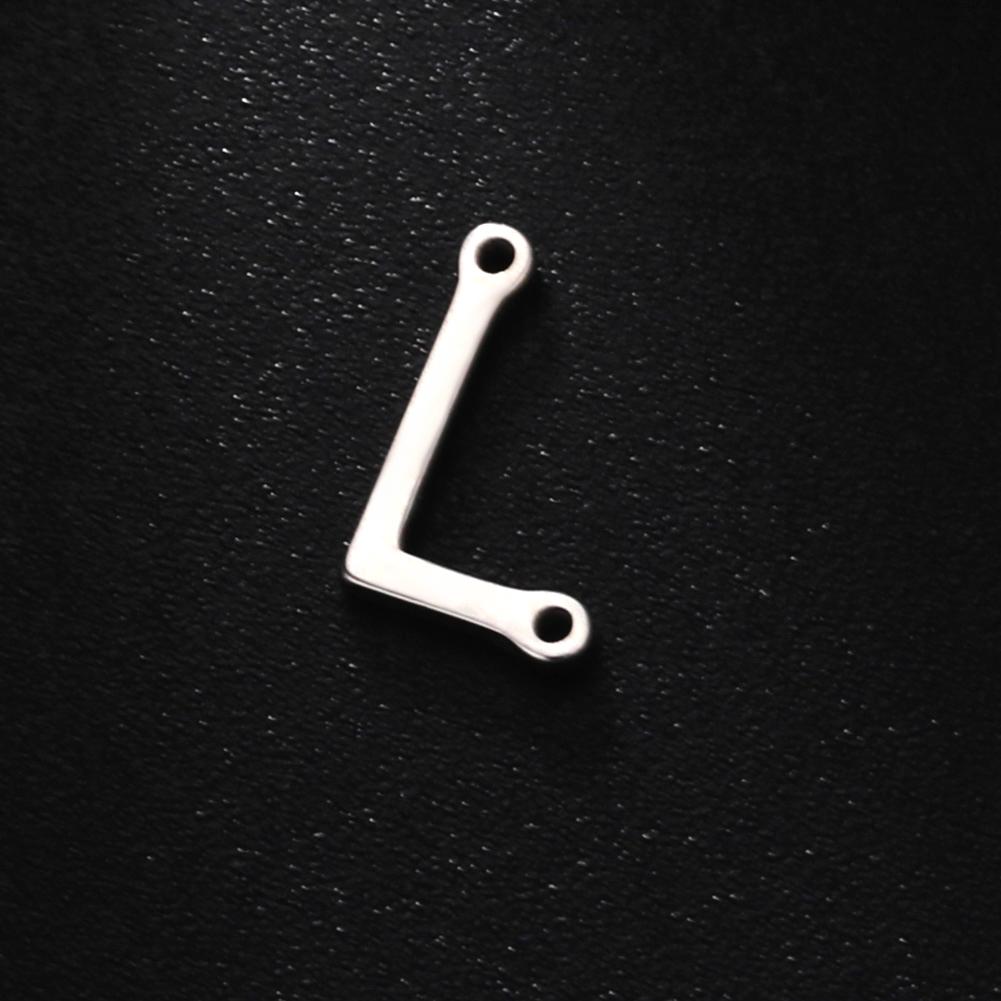 Cazador 5 Pcs/Lot Stainless Steel Gold Color Capital Letter DIY Charms for Jewelry 26 A-Z Alphabet Pendant for Necklace Bracelet