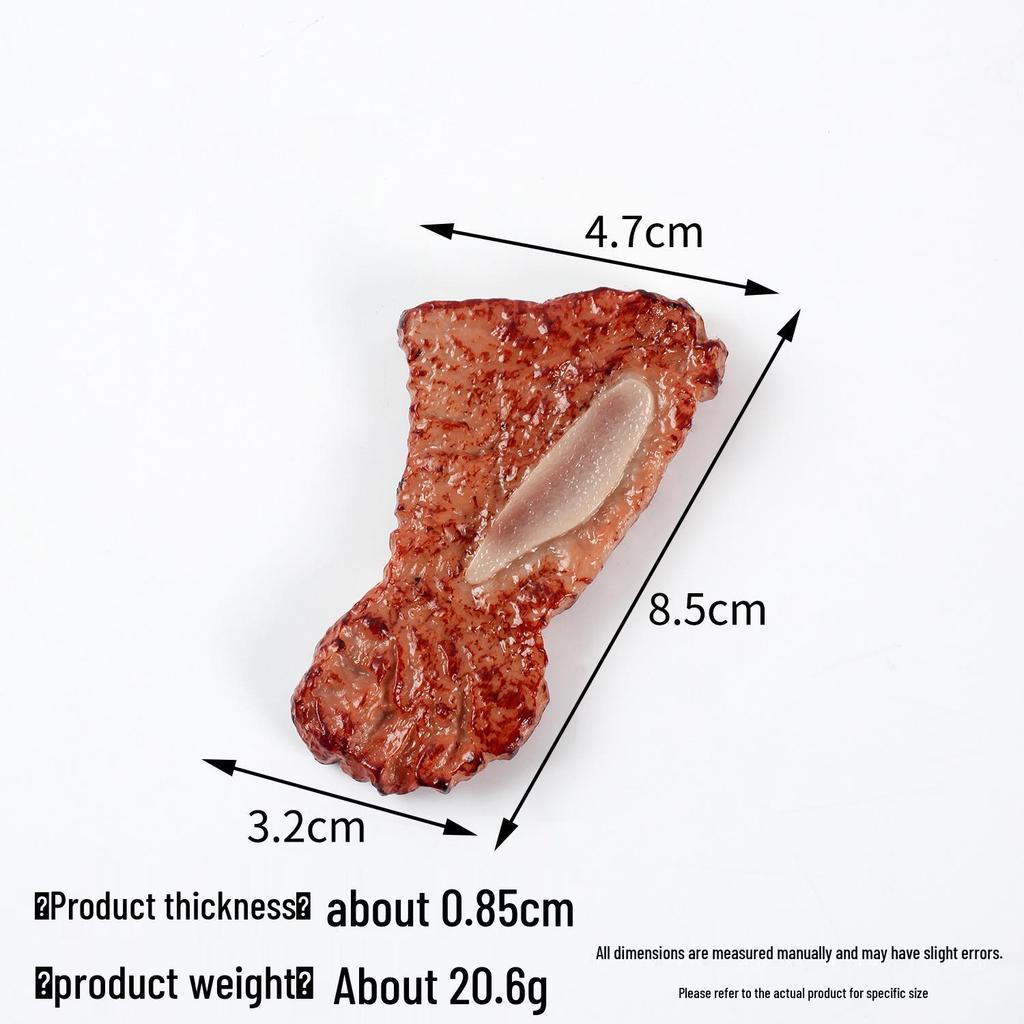 Realistic Steak Model Keychain and Bag Pendant