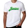 Boston Retro Logo Tshirt Big Size Simple Tshirt
