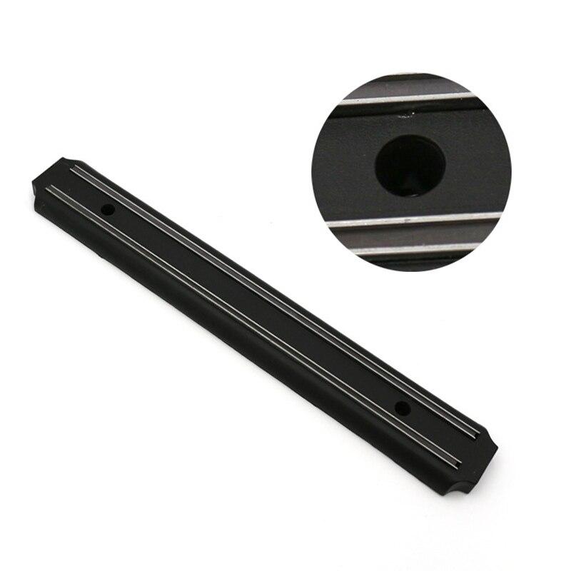 Kitchen Wall Mounted Magnetic Knife Holder Hardware Tools Absorbent Simple Multifunctional Shelf Plastic Stripe