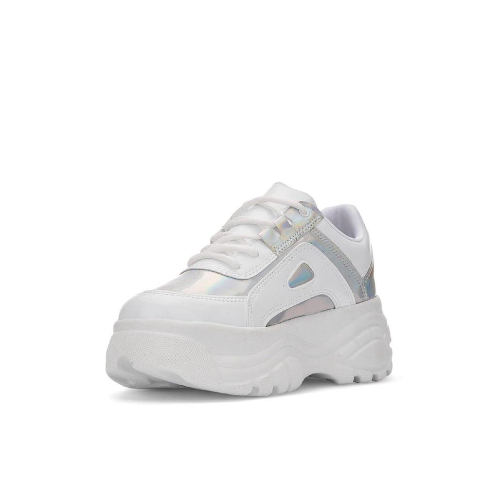 Women's White Sports Shoes High Sole 6 Cm