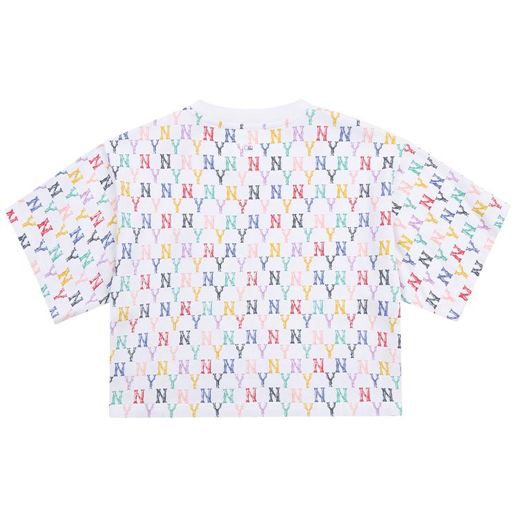 New MLB SS21 Straight T Shirt Women's White 31TSWX131-50W