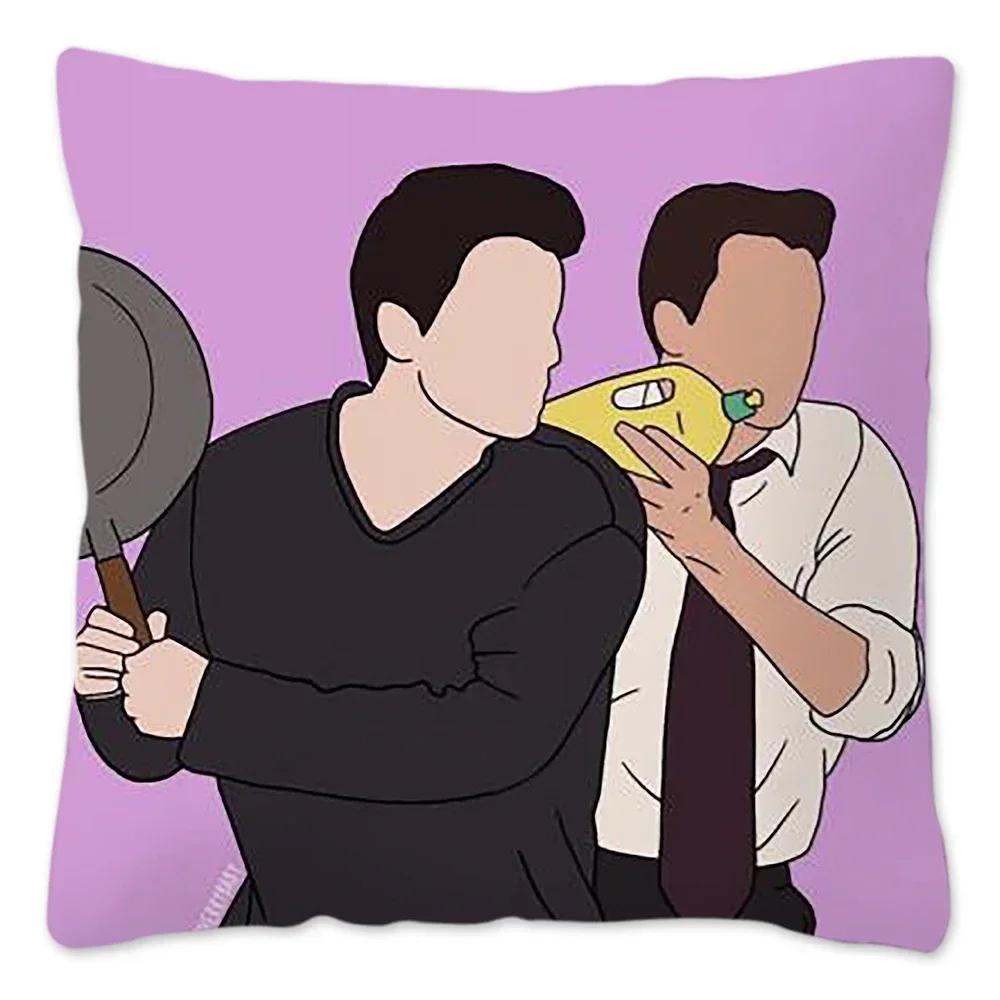 Federe Cuscino Decorazione Soggiorno Serie TV Friends Copricuscino da Esterno per Sedia Copricuscino Decorativo Colore Sedia