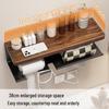 Miflame Walnut Multifunctional Storage Shelf