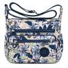 Bolsa feminina transversal grande capacidade bolsa de ombro de nylon bolsa de mãe estampada