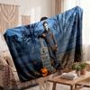 Warm Flannel BlanketHalloween Michael Myers Soft Cozy Throw Blanket for Bedroom Couch