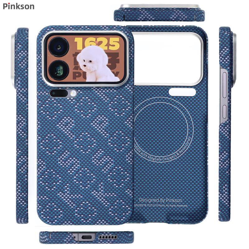 

Pinkson Kevlar Aramid Fiber Business Phone Case for Xiaomi 17 Series Xiaomi 17 Pro Max