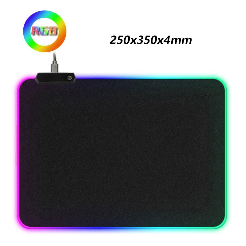 RGB Gaming Mouse Mat Pad - Large Extended Led Mousepad With 14 Lighting Modes , Anti-Slip Rubber Base Mouse Mat For Gamer