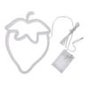 Red Green Light Neon Light USB Battery Powered Light Up Sign Portable Strawberry LED Sign  Wedding