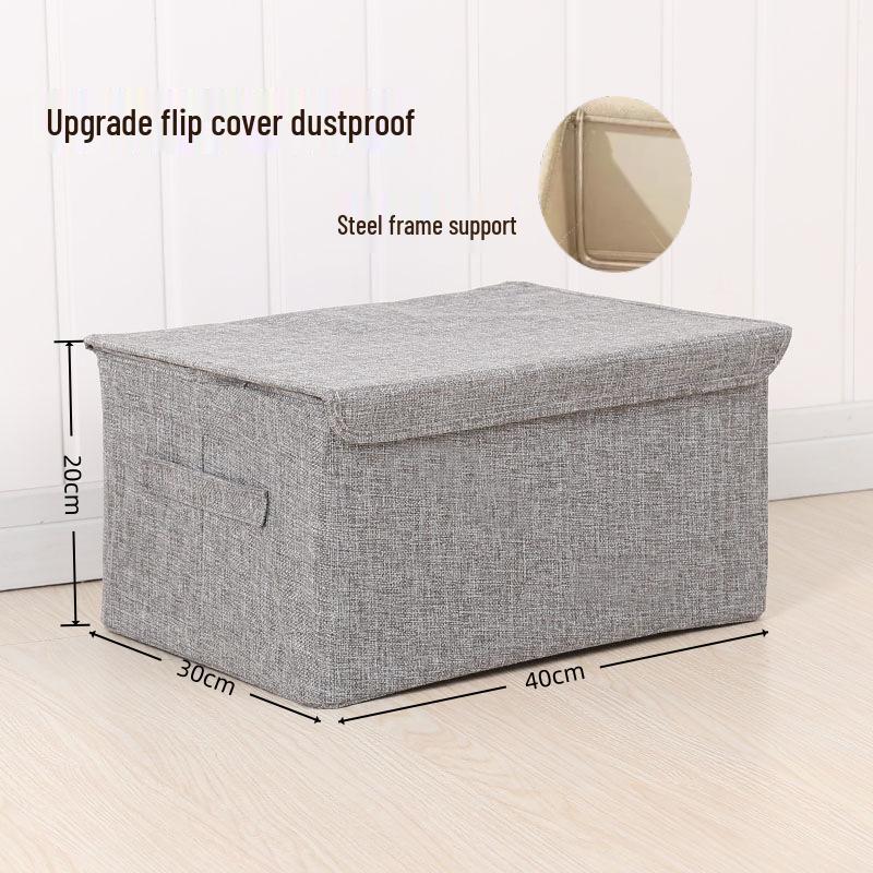 Tianshan Cotton & Linen Sock Box: Foldable, Washable Drawer-Style Wardrobe Organizer