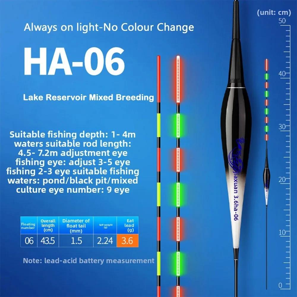 (No colour change)Electronic Fishing Float Eye-grabbing IndicatorLight Float Rock Fishing Floats Long Tail Night Fishing Buoy