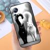 Anime Cartoon Katze Illustration Handyhülle Für Xiaomi Mi 15 14 13 13T 12 12T 12S 11 11i 11T Pro Ultra Lite 5G Schwarz Weich