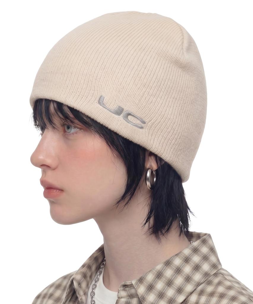 Eondeokeonteulol Winter Thermal Wool Slim Fit Solid Unisex Beanie Hat Beanie / Uc / Wing / Iv