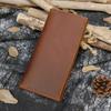 Crazy Horse Leather Men'S Long Wallet First Layer Cowhide Multi-Card Wallet Genuine Leather Simple Long Wallet Men 8030