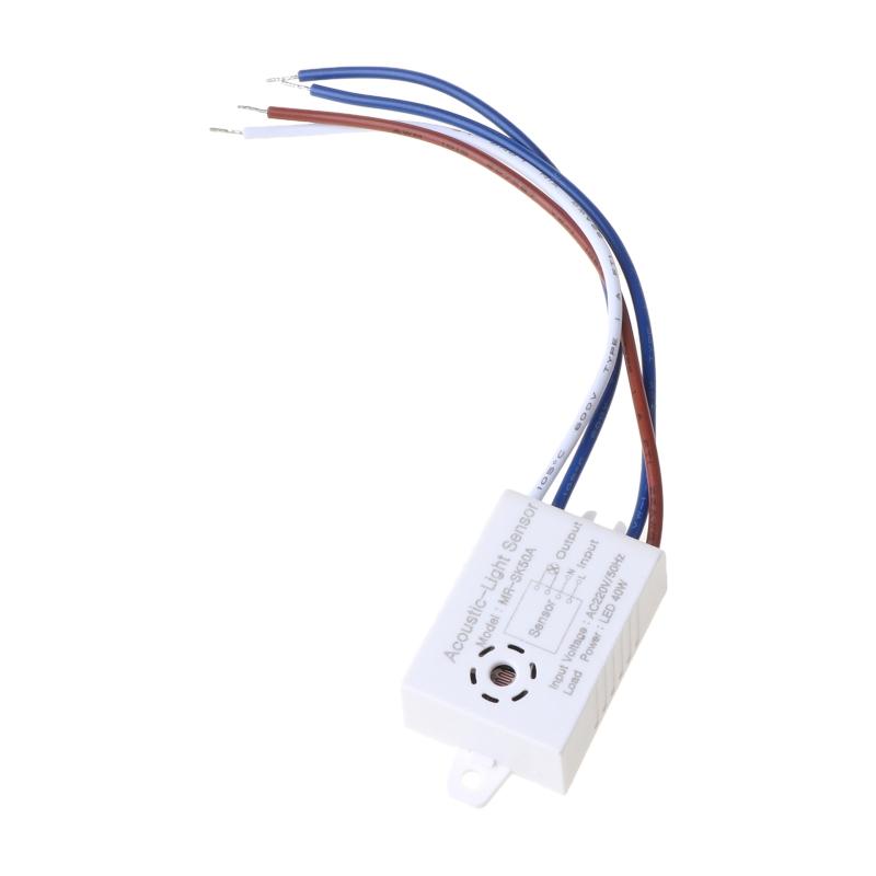 220V Automatischer Sprachsteuerungs-Sensor-Detektor Lichtschalter Intelligente Schalter Module Innenraum Schall-Sprach-Sensor-Schalter