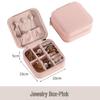 Exquisite Portable Jewelry Box: Compact Travel Storage for Earrings, Rings & Necklaces with Double-Layer Design