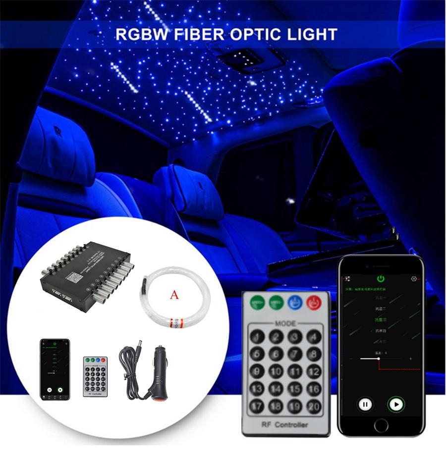 32W LED Car Roof Meteor Star Light Headliner Ceiling Lamp w/ 90Pcs Fiber Optic