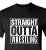 Straight Outta Wrestling T Shirt Adult Youth Sizes Black Classic Fit Cotton Tee