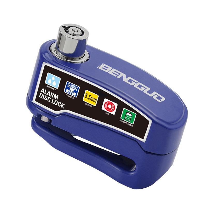 Bloqueo de Disco de Freno con Alarma Impermeable para Moto Bicicleta Scooter Dispositivo Antirrobo de Alta Seguridad