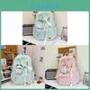 Style Backpack For Girls With Nylon Material And Large Capacity For School Use