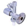 Comfort 1/2" angle combination valve, chrome with BSZ, ASAG