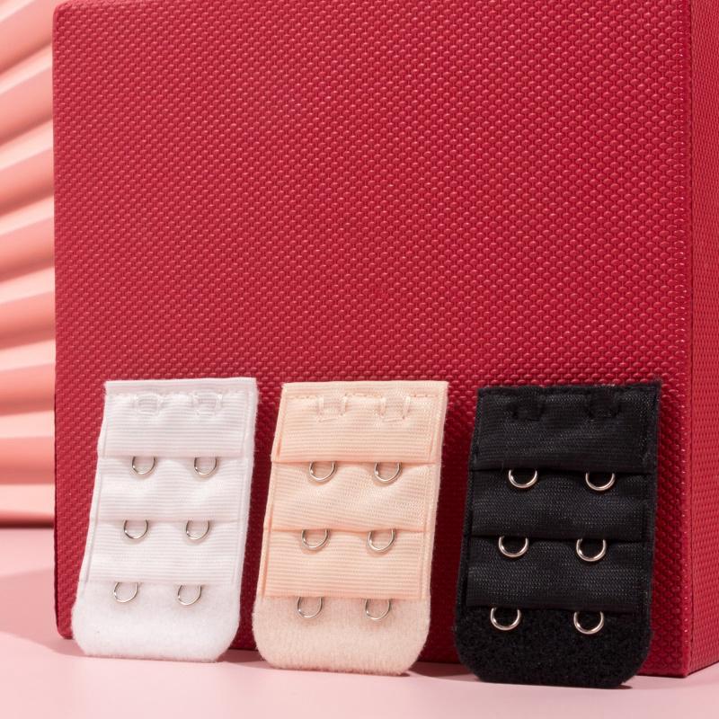 100PCS Bra Extension Lingerie Strap Extender Replacement Womens Accessoires With 3 Hooks Bar Extender Buckle Extension Lingerie