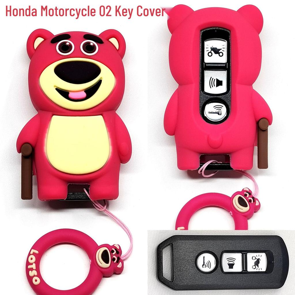Cat Paw Cartoon Key Cover for Yamaha & Honda Motorcycles