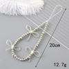 Fashion Pearl Love Bow Beaded Phone Chain Lanyard Jewelry for Women Sweet Five Pointed Star Non Slip Phone Case Rope Accessories