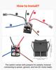 Rocker Switch, 6 Pin Momentary DPDT Rocker Switch, 3-Position (ON)-Off-(ON) Polarity Reversing Switch AC 250V/16A 125V/ 20A for Auto Car Boat