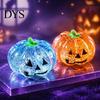 Hand Therapy Toys Halloween Glitter Pumpkin Stress Ball, Head Squeeze Toy for Tension Relieving Relief, Creepy Fidget Party Favors