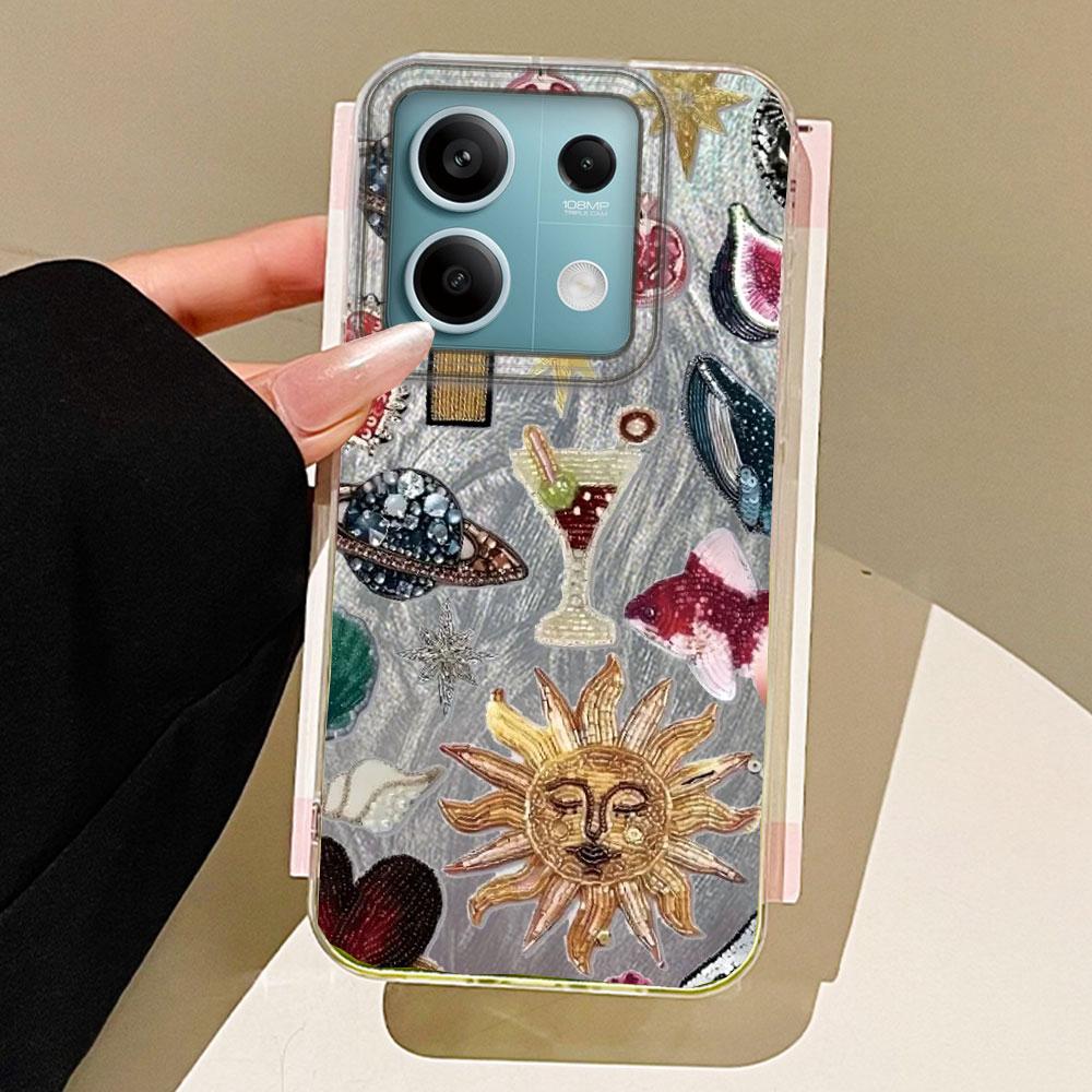 

Ретро Подсолнух Бог Планета Фрукты Trendry Чехол для телефона для Xiaomi Mi 13T 14T Pro 11 Lite NE 5G Пара Чехол Силиконовые TPU Сумки Чехол Xiaomi 11 Lite NE белый