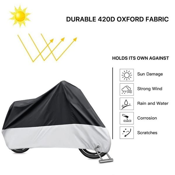 QI Universal Outdoor UV Protector Cykel Dammtät Motorcykel Regnskydd för Vattentät