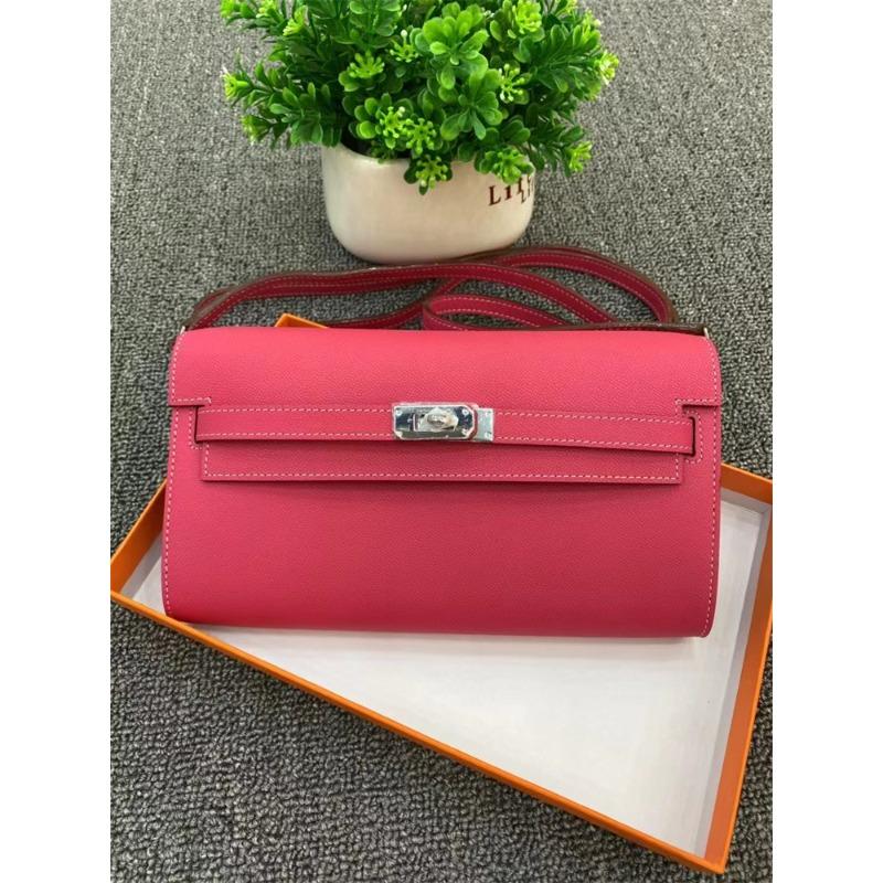 Sac femme première couche cuir de vachette bandoulière réglable long portefeuille KL bandoulière unique bandoulière fermeture éclair cuir de vachette petit sac carré tendance