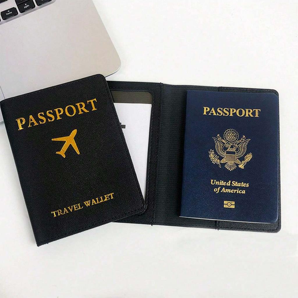 Essential travel passport set, travel accessories, passport wallet set, passport clip, travel storage wallet, card book
