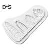 Food Grade Dessert Mold Heat Resistant Silicone 3D DIY Leaf Shaped Cake Dessert Mold Decoration Kitchen Supplies