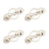 1/4Pcs Vintage French Hair Barrette Matte Finish Hair Clips Cross-Shaped Design Hair Styling Tool Hair Accessories