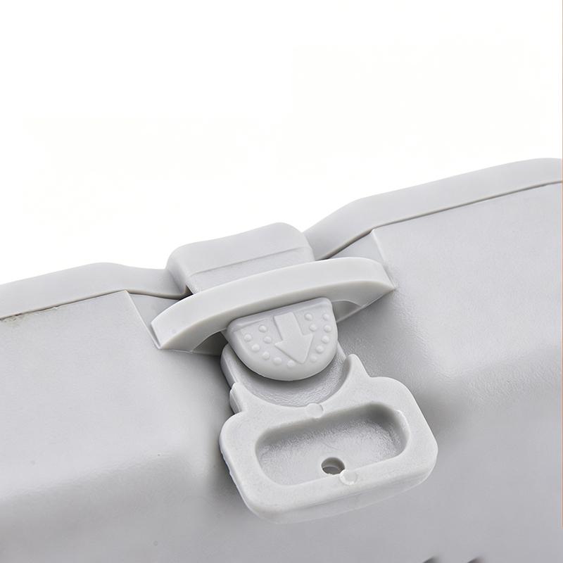 1 Set Denture Storage Box With Mirror And Cleaning Brush Portable False Teeth Container For Travel Daily Dental Care