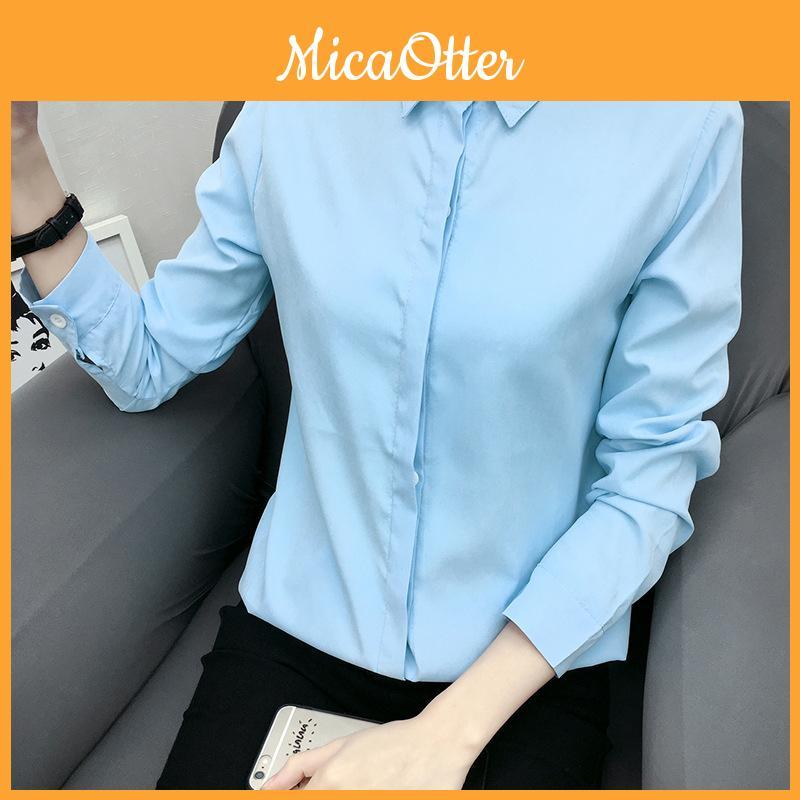 Comfortable Women's Ladies Summer Loose Tops Long Sleeve Shirt Casual Blouse T-shirt Perfect For Daily Wear