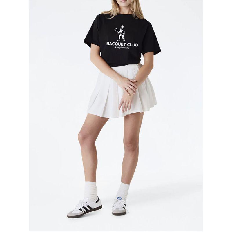 American Retro Sports Style Short Sleeve T-shirt Female Loose Cotton Crew Neck Casual Easiest for Match Vintage Shoulder Half Sleeve