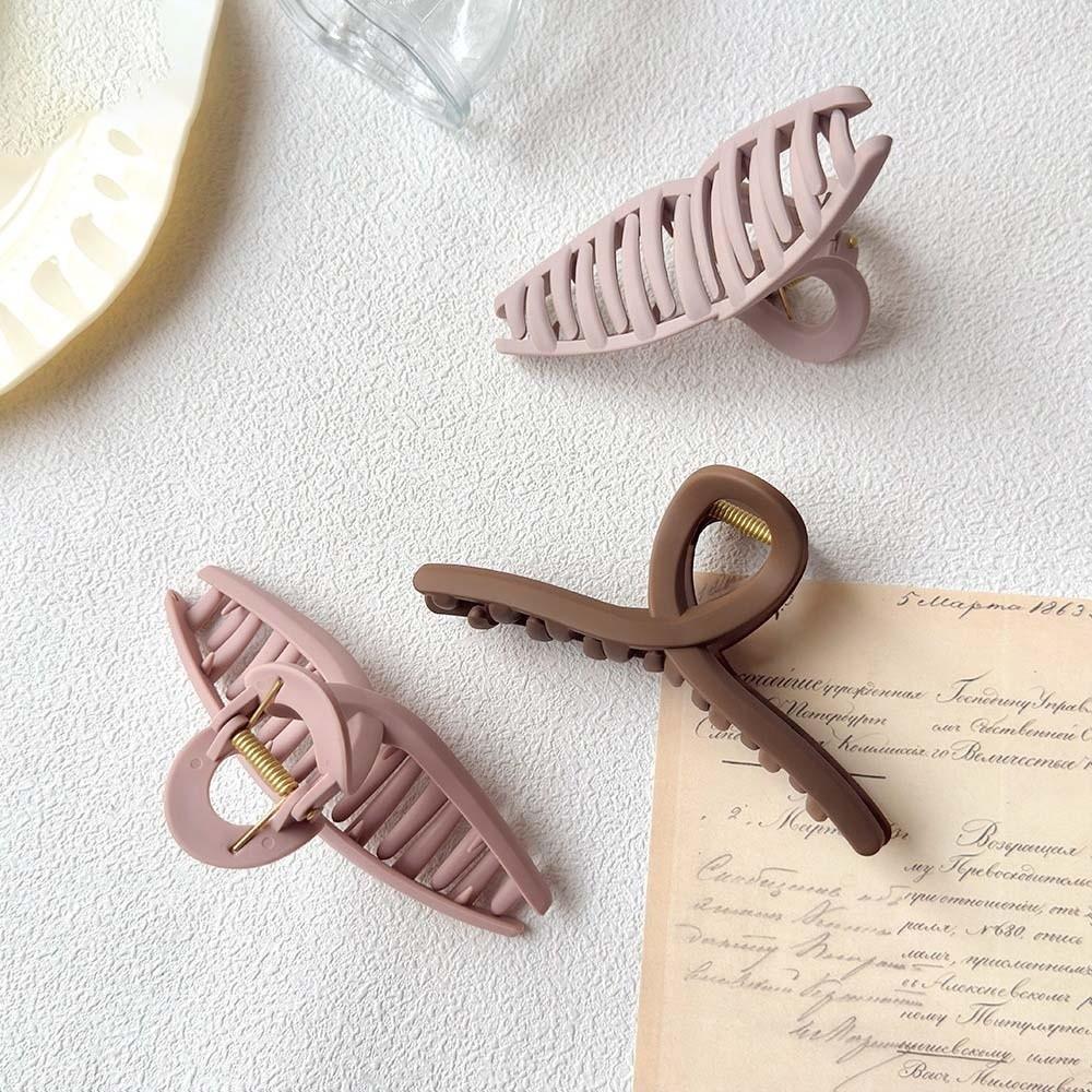 Korean Style Silicone Shark Clip Cross Straight Line Shaped Hair Claw  Party