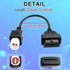 4-Pin OBD2 Adapter Compatible with Motorcycle Diagnostic Cable for Reading Fault Codes, Live Data