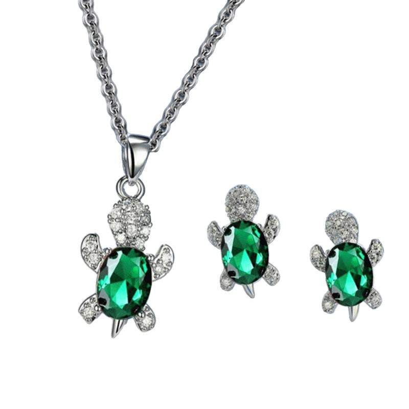Pack of 2 Elegant chelonian Jewelry Sets for Women and Girls Alloy Craftsmanship Jewelry Collection