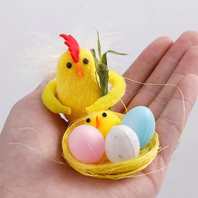 24/36Pcs Easter Fur Chicks Adorable Appearance Mini Size Wide Application Fluffy Soft Plush Toys Easter Chicks Party Decorations