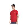 Li Ning Plain Logo Printed Short Sleeve Polo Shirt Men Polo Shirts Cinnabar-Red APLN399-3