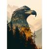 Animal and Forest Poster Eagle Wolf Tiger Lion Cat Panda Fox Tree Canvas  for Living Room Home Decor Wall Art Mural