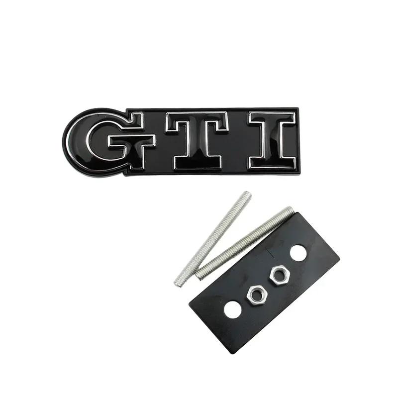 2026 Hot For VOLKSWAGEN VW Metal Car GTI Logo Front Grille Emblem Badge Stickers for Volkswagen Golf 4 5 6 7 8 Passat Jetta Polo